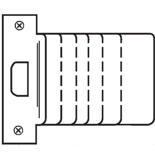 Extended Lip ANSI Strike Duro Coated