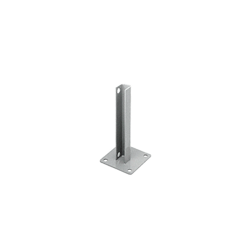 Metallic Silver AWS Steel Stanchion for 180 Degree Round or Rectangular Center or End Posts