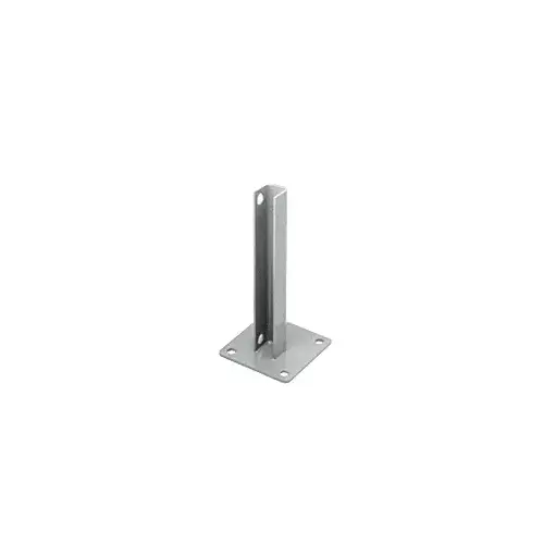 Metallic Silver AWS Steel Stanchion for 180 Degree Round or Rectangular Center or End Posts