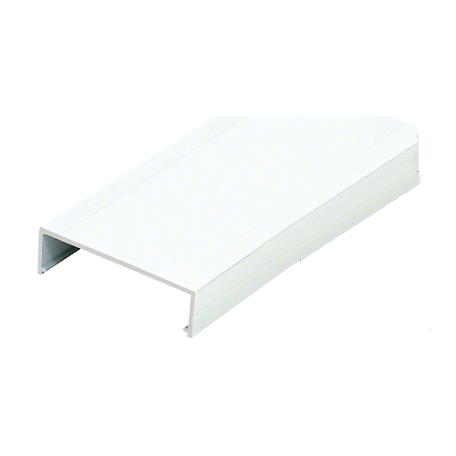 Oyster White Top Rail Adaptor for Wood 241" Long