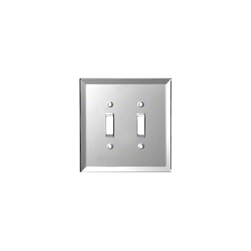 Gray Double Toggle Glass Mirror Plate