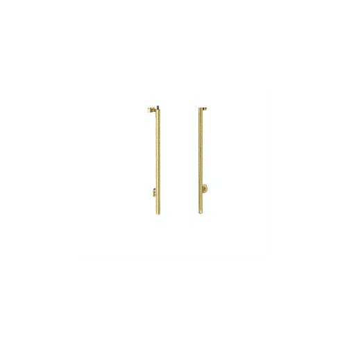 Polished Brass Right Hand Double Acting Rail Mount Keyed Access "JS" Exterior Top Securing Deadbolt Handle