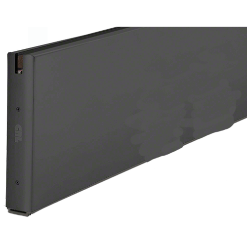 Black Powder Coat 10" x 240" Length Square Sidelite Rail 240" Stock Length