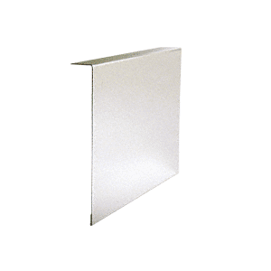 Polished Stainless Clad 1" x 7-1/4" Custom 'L' Cover for Top Hung Track