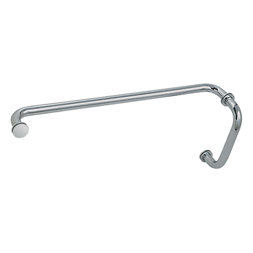 Polished Nickel 8" Pull Handle and 24" Towel Bar BM Series Combination With Metal Washers