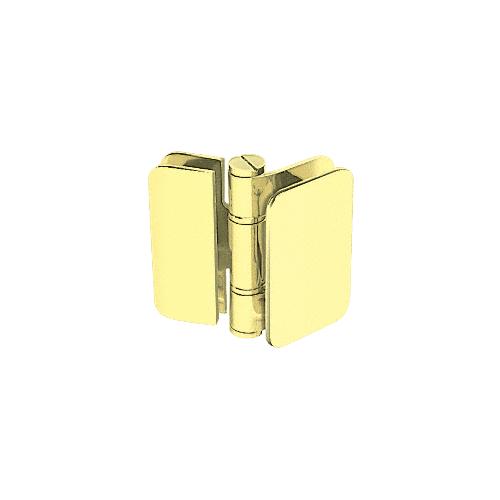 Polished Brass Zurich 02 Series 180 Degree Glass-to-Glass Inswing or Outswing Bi-Fold Hinge