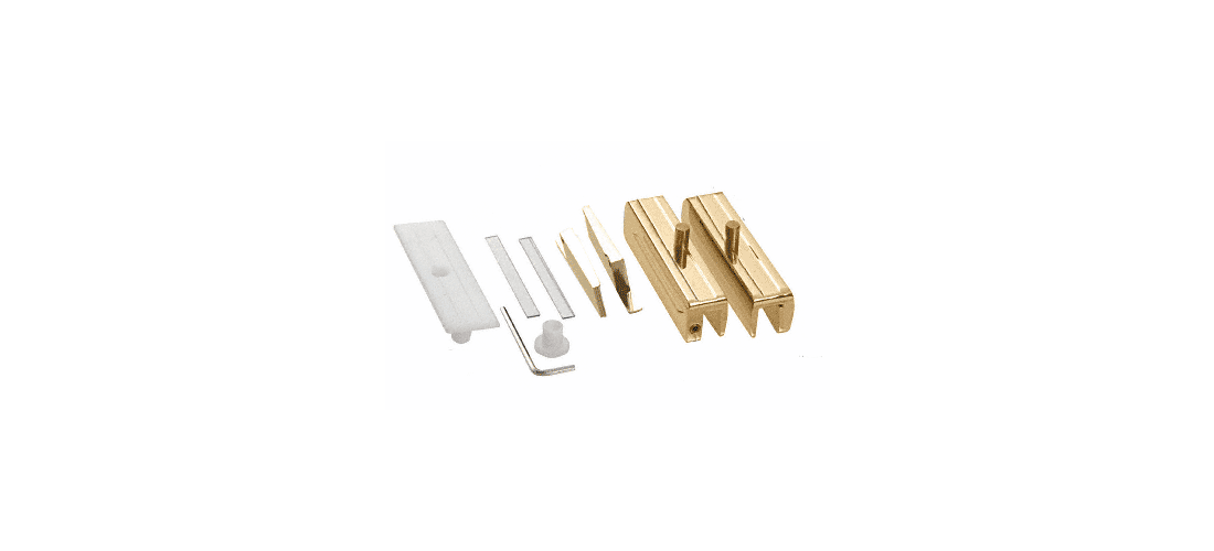 CRL Antique Brass Madrid Series Hinge Kit for 3//8 Glass