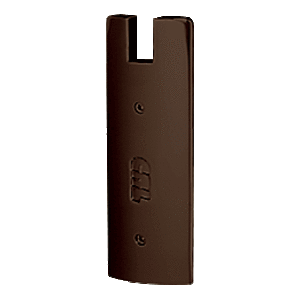 CRL DREC6SDU Black Bronze Anodized End Cap for 6" Square 1/2" Glass Wedge-Lock Door Rail