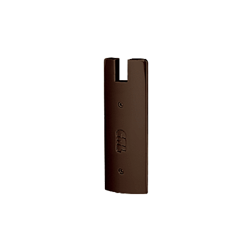 CRL DREC6SDU Black Bronze Anodized End Cap for 6" Square 1/2" Glass Wedge-Lock Door Rail