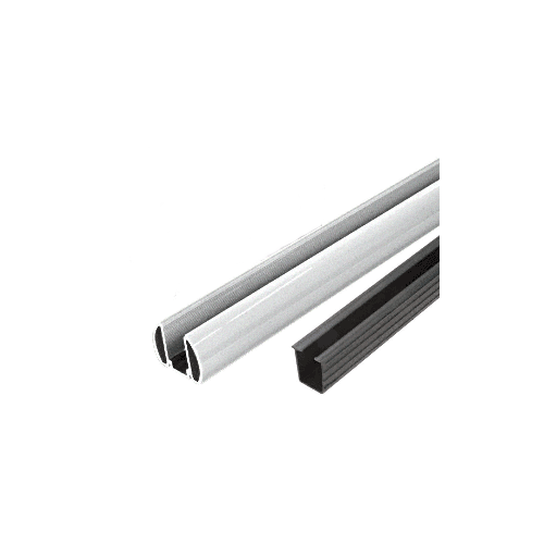 Metallic Silver 241" Bottom Rail Only for the Aluminum Windscreen System