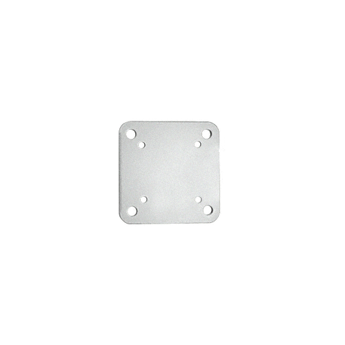 Metallic Silver 6-1/2" x 6-1/2" Square Base Plate