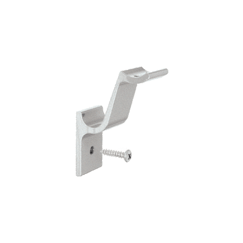 CRL ARHB1S Metallic Silver Quick Connect Aluminum Hand Rail Bracket for 1-1/2" Diameter Tubing