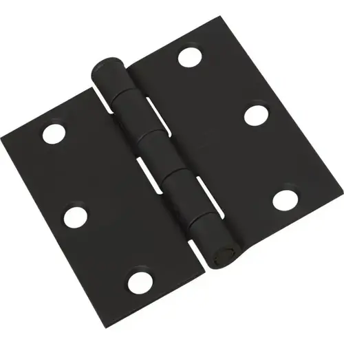 V512 3" x 3" Door Hinge Black Finish