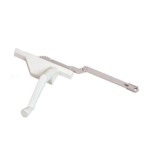 CRL EP23092 White Right Hand Dyad Casement Window Operator with 4-1/2" Link Arm