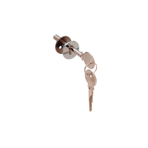 CRL LK16 Chrome Lock for Cabinet Sliding Glass Door