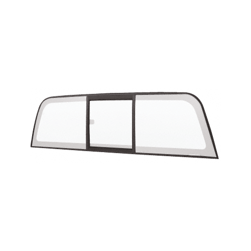 CRL ECT804B "Perfect Fit" Tri-Vent Slider with Clear Glass for 2004+ Chevy Colorado/GMC Canyon
