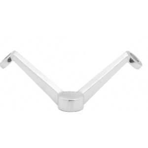 Polished Stainless Regular Duty 90 Degree 2V Arm Column Mount Spider
