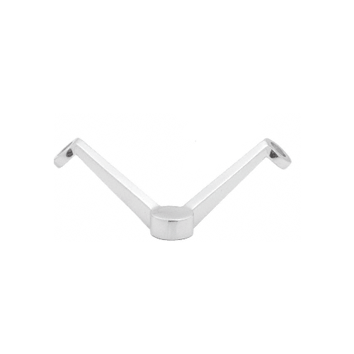 Polished Stainless Regular Duty 90 Degree 2V Arm Column Mount Spider