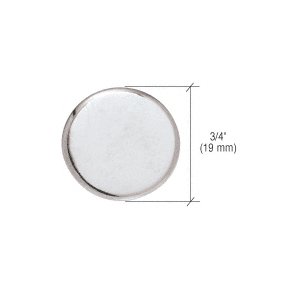 Crl Mc02ch Chrome Round Mirror Clip Set