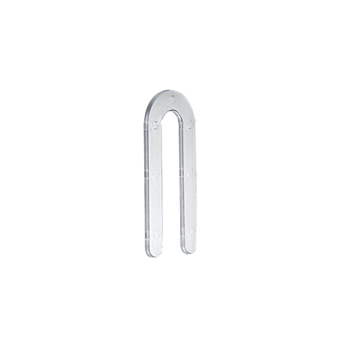 CRL CHS18XCP100 Clear 1/8" x 31/2" Plastic Horseshoe Shims pack of 100