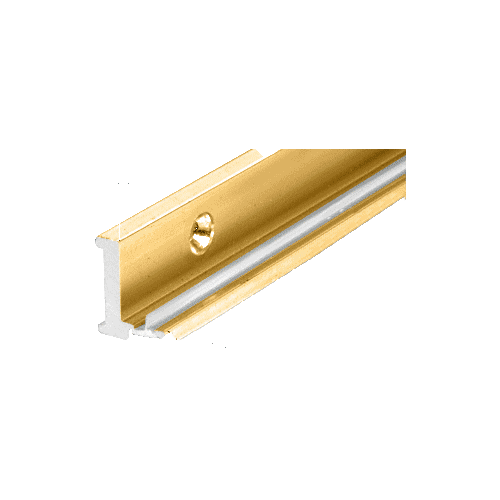 Brite Gold Anodized  Aluminum Jamb With Clear Vinyl Wipe - 78" Stock Length