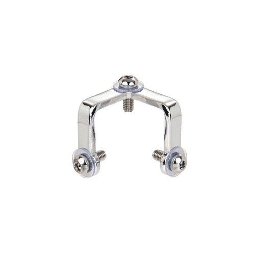 Chrome Deluxe 3-Way Glass Corner Connector