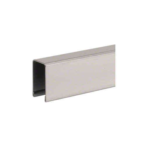 CRL GRUC5BS10 Brushed Stainless U-Channel Cap for 1/2" or 5/8" Glass