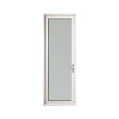 White KYNAR Paint Series 900 Terrace Door Hinged Right Swing Out for 1" Glass