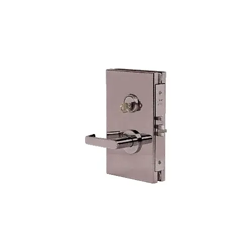 Dark Bronze 6" x 10" LH Center Lock With Deadlatch in Storeroom Function