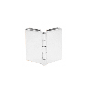 Chrome Double Glass-to-Glass 90 Degree Return Hinge - pack of 2