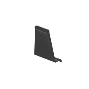 CRL ALUM-WSC421-VCP-1 Black Plastic Pull Tabs for Screens - Bulk