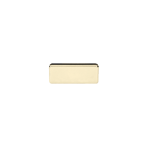 Polished Brass Beveled 180 Glass-to-Glass Clamp
