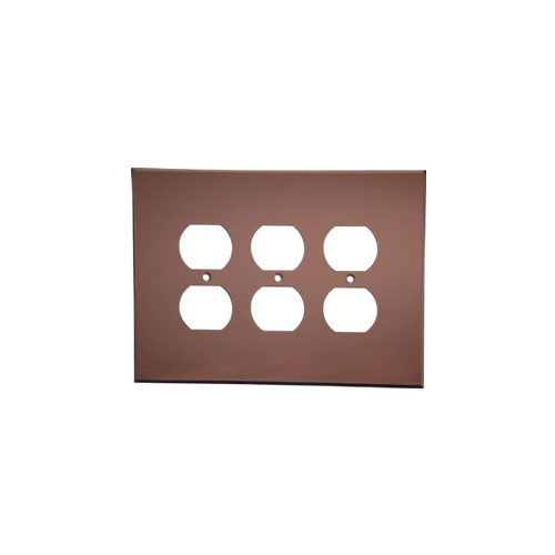 Bronze Triple Duplex Acrylic Mirror Plate