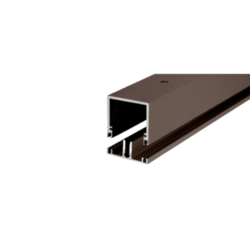 CRL-U.S. Aluminum DB175DU Deep Division Bar with Vinyl, Dark Bronze Anodized- 12' Stock Length