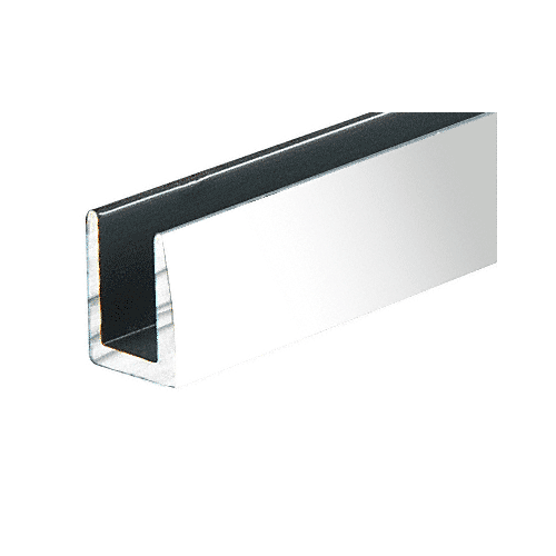 Brite Anodized 1/4" Single Channel with 5/8" High Wall 144" Stock Length