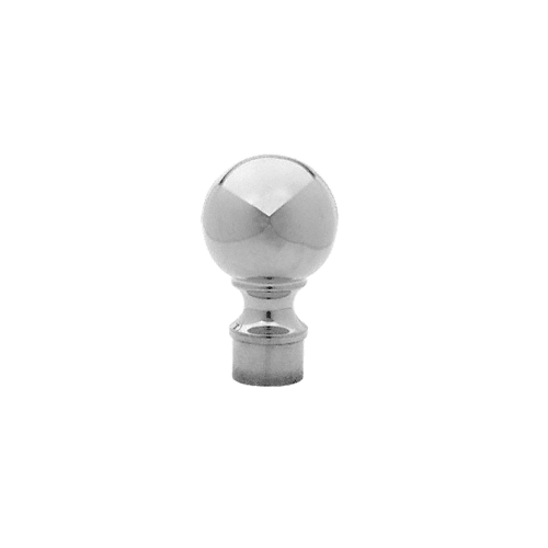 Polished Stainless Ball End Cap for 1-1/2" Tubing