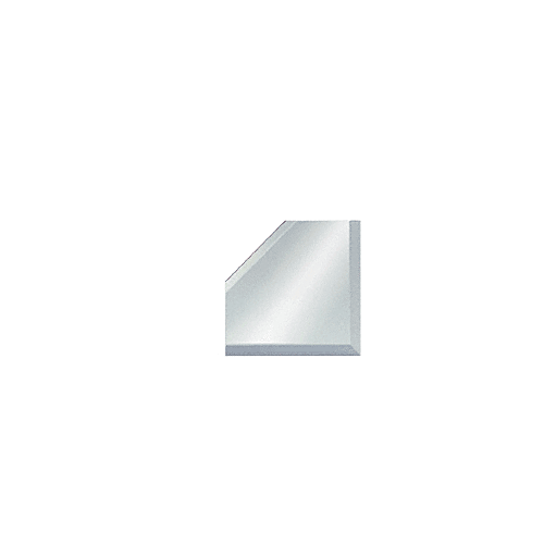 Clear Mirror Glass 4" Mitered Corner Beveled on 3 Sides