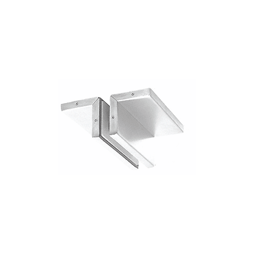 Polished Stainless Ceiling Mounted Support Fin Bracket Patch Fitting