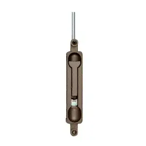 CRL DL2210DU18 Dark Bronze 1/8" Offset Flush Bolt