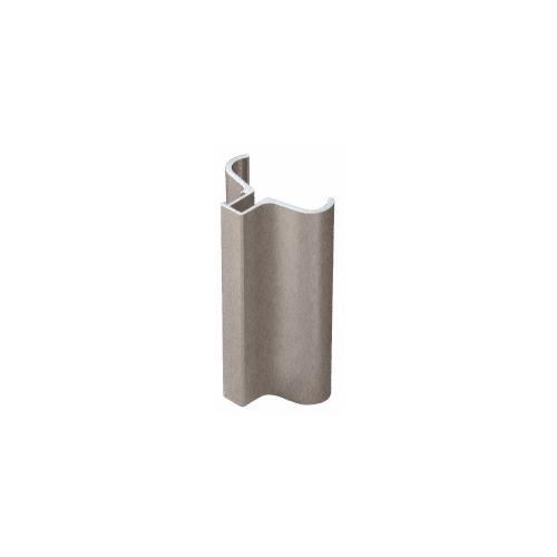 CRL S0H334BN Brushed Nickel Slip-On Handle with Magnetic Catch for 3/16" or 1/4" Frameless Pivot Door