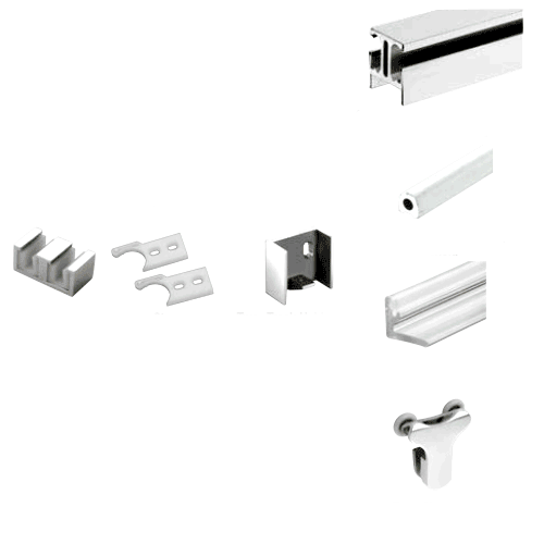 Polished Stainless Standard 180 Degree Contempo Kit