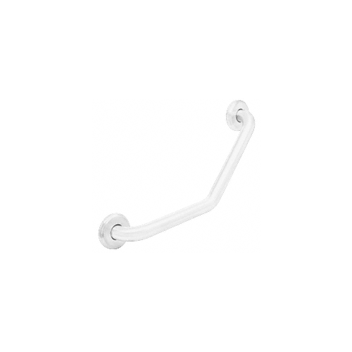 White 20" 135 Degree Grab Bar