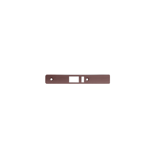 CRL DL2143DU Dark Bronze Radius Weather-stripped Faceplate for DL2140 Deadlatch Locks