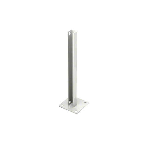 CRL PSB1CW Sky White AWS Steel Stanchion for 180 Degree Round or Rectangular Center or End Posts