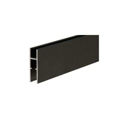 Flat Black Aluminum H-Bar for Showcases 144" Stock Length