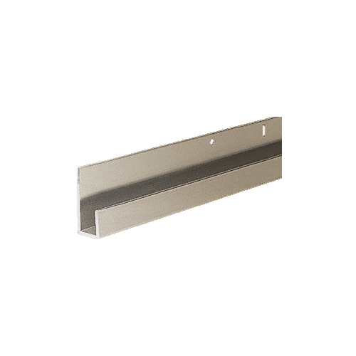 Brushed Nickel 1/4" Standard Aluminum "J" Channel 144" Stock Length