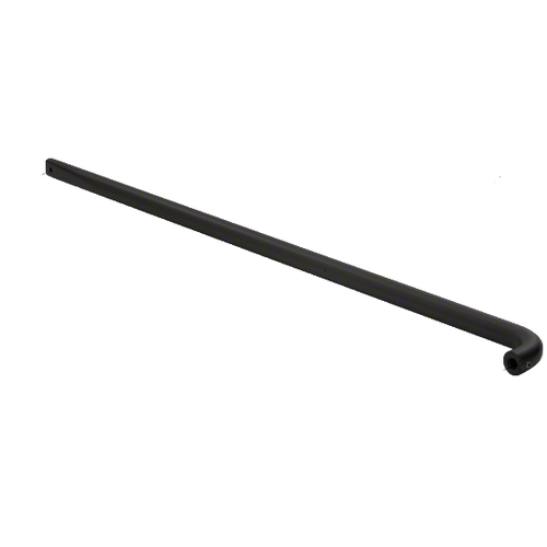 Matte Black Astral II Solid Push Bar for 33" Double Acting Doors