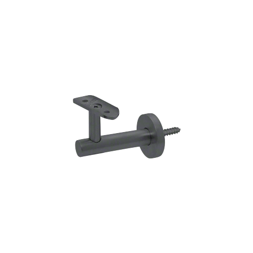 CRL HR3EWMBL Matte Black Short Arm Malibu Series Wall Mounted Hand Rail Bracket