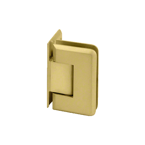 CRL P1N044SB Satin Brass Pinnacle 044 Series Wall Mount Offset Back Plate Hinge