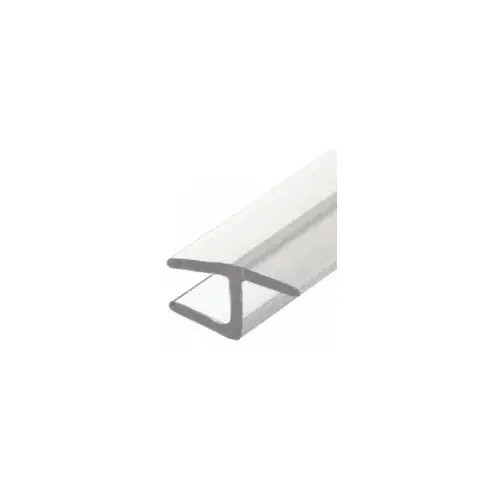 Polycarbonate H-Jamb 180 Degree for 1/2" Glass -  72" Stock Length Clear - pack of 25